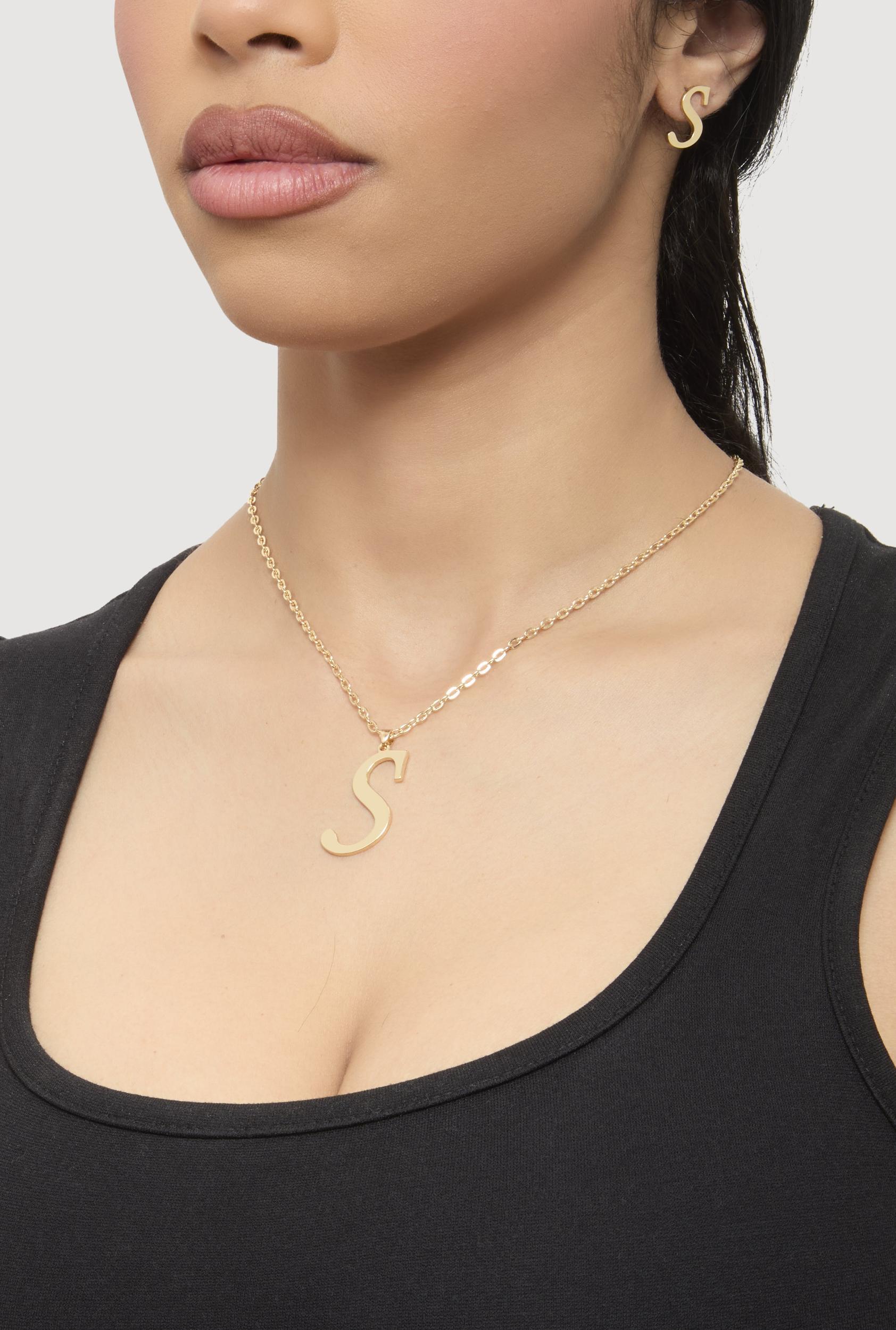 Cubic Zirconia Y Necklace and Drop Earrings Female Product Image