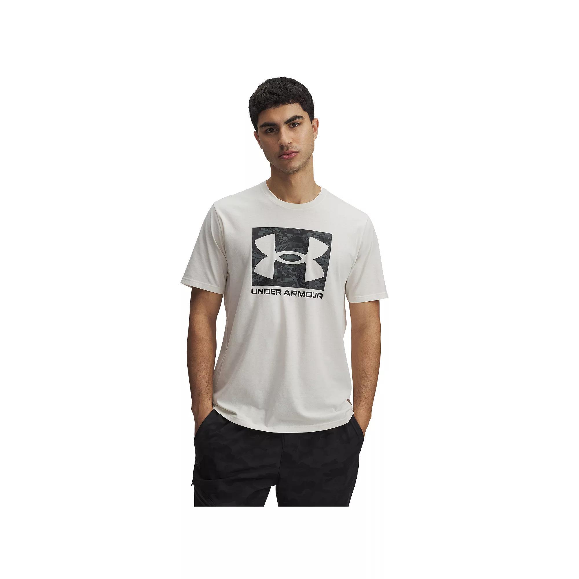 Big & Tall Under Armour Camo Boxed Logo Tee, Men's, Size: XXL Tall, Grey Product Image