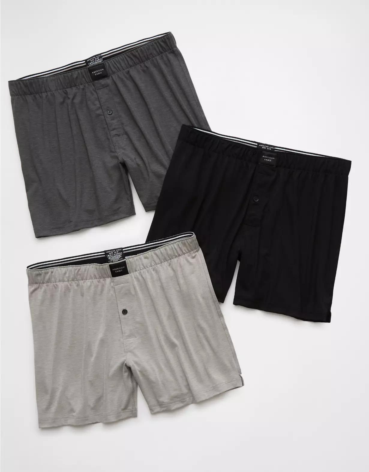AEO Men's Slim Knit Ultra Soft Boxer Short 3-Pack Product Image