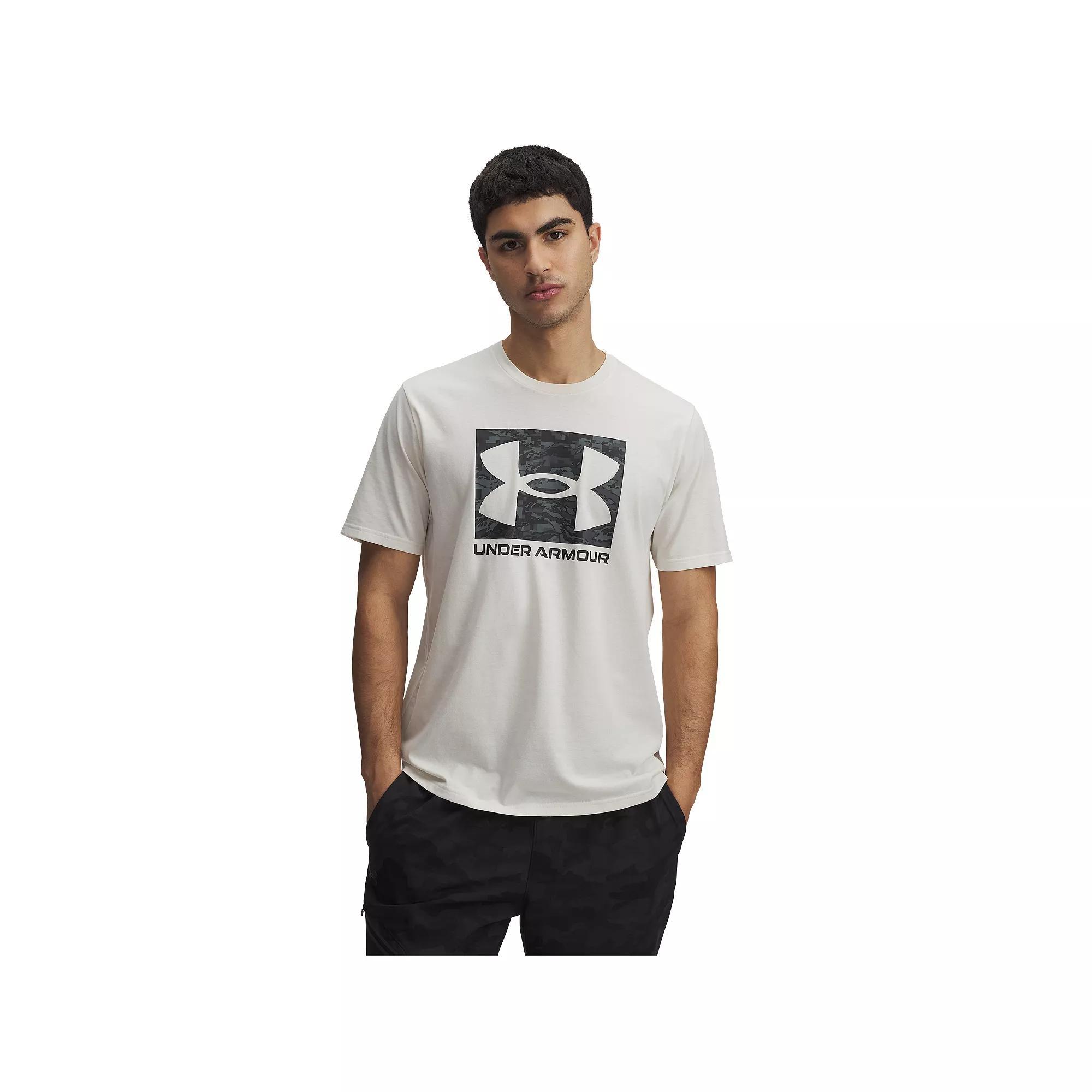 Big & Tall Under Armour Camo Boxed Logo Tee, Men's, Size: XXL Tall, Grey Product Image
