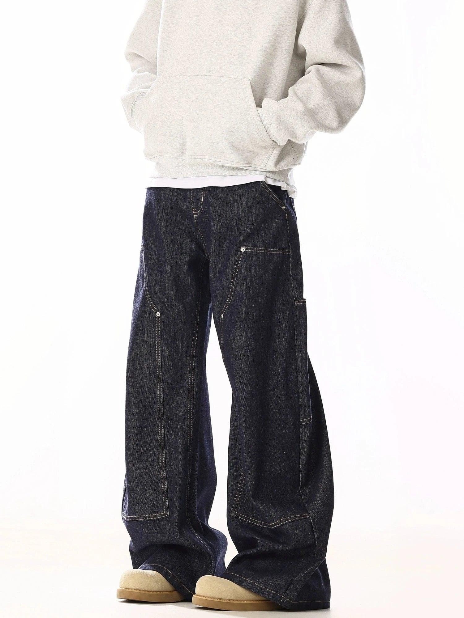 RT No. 19807 OG BLUE CARPENTER DENIM STRAIGHT JEANS Product Image