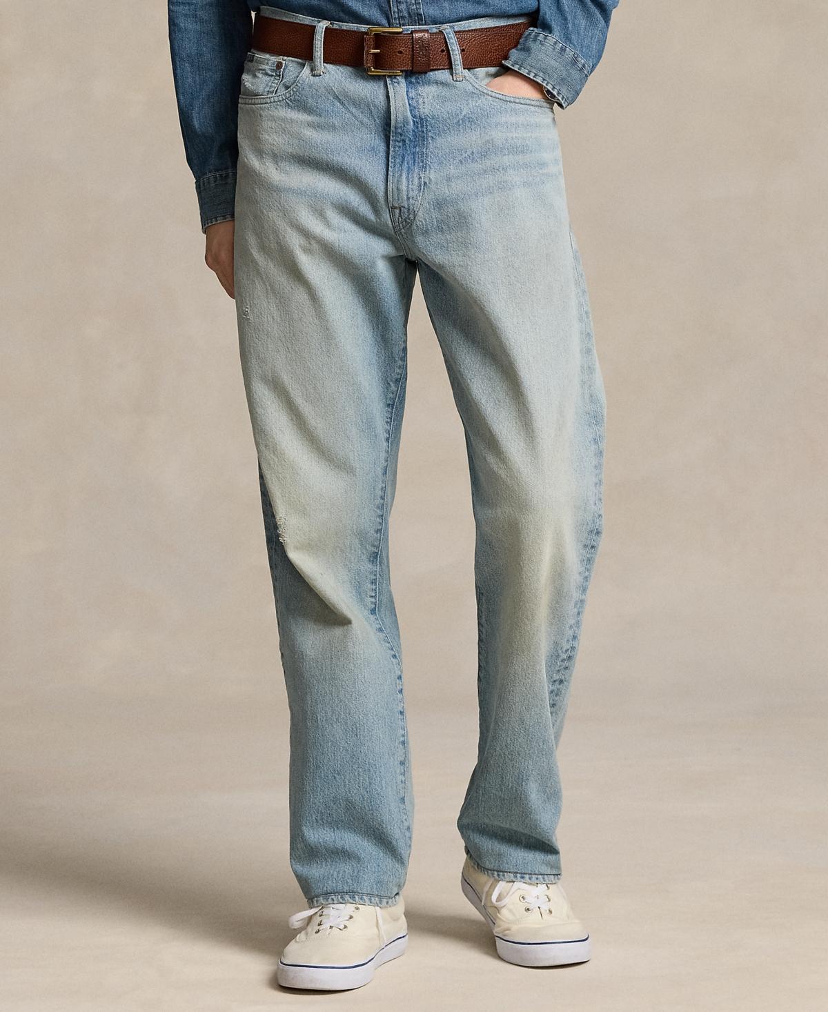Polo Ralph Lauren Mens Heritage Straight-Fit Distressed Jeans Product Image