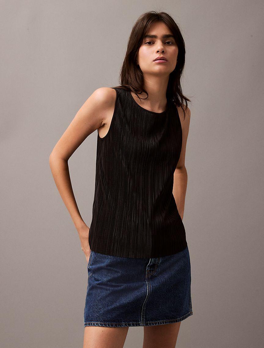 Plisse Tank Top Product Image
