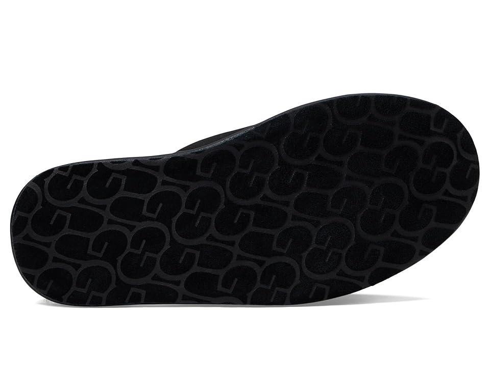 Mens Scuff Leather Mule Slippers w/ Wool Lining Product Image