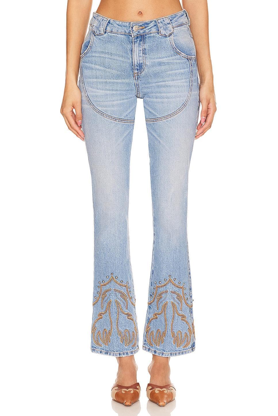 Western Stretch Jeans Understated Leather Product Image