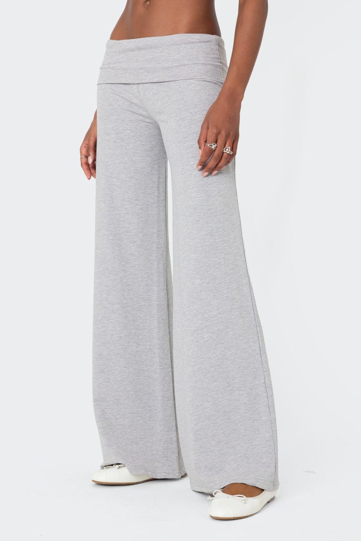 Wide Leg Fold Over Pants Product Image