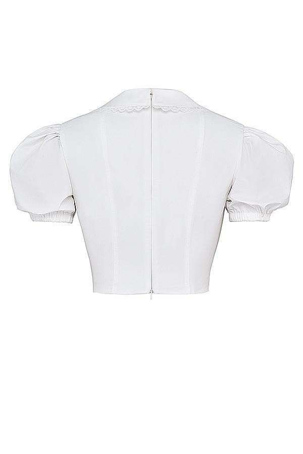 Augusta  white pin tuck top - sale Product Image