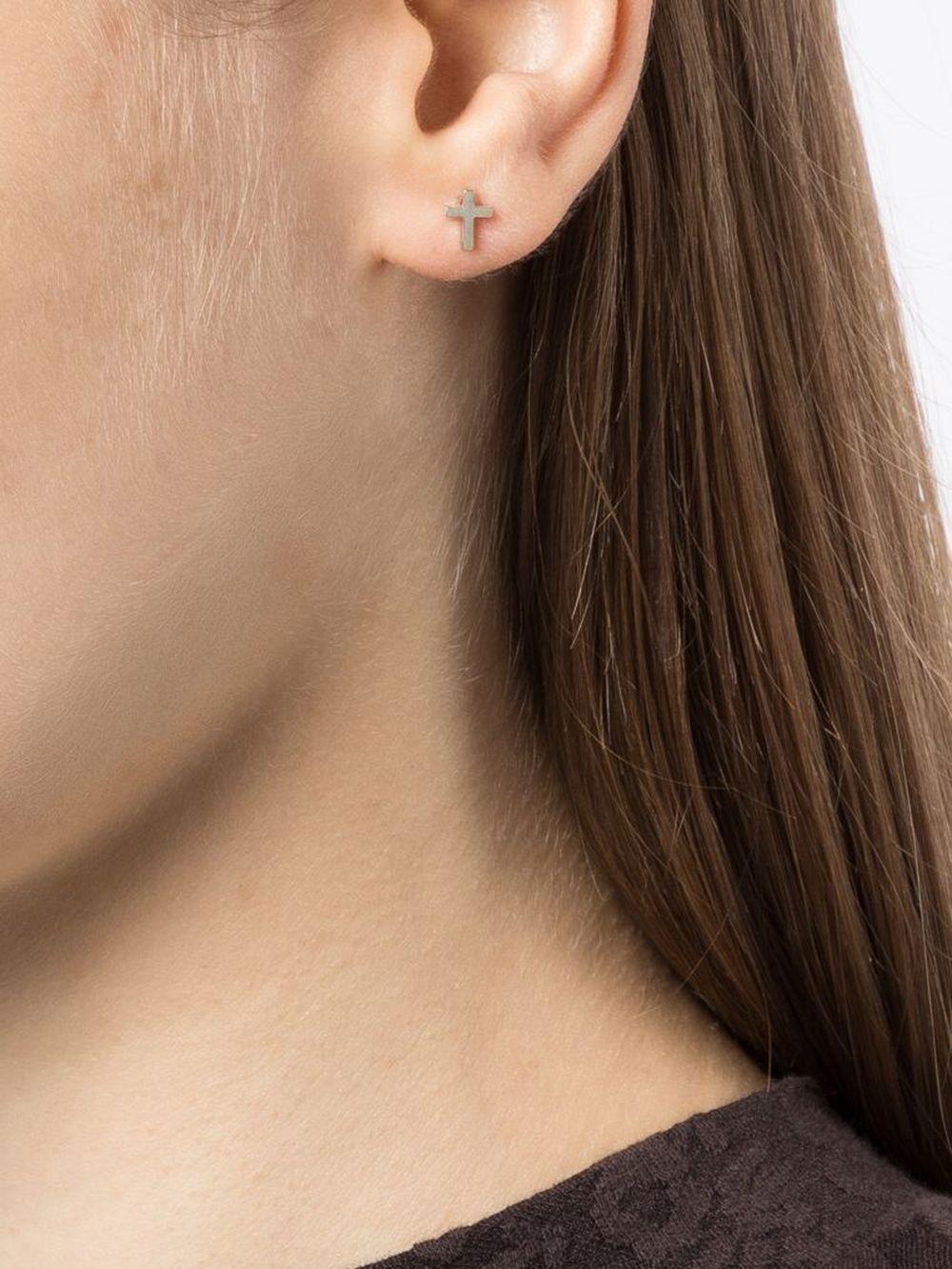 Stolen Cross sterling-silver earrings Product Image