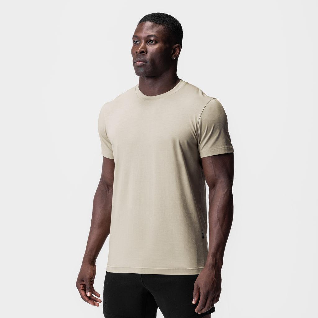 0923. Supima® Essential Tee - Sand Smoke Product Image