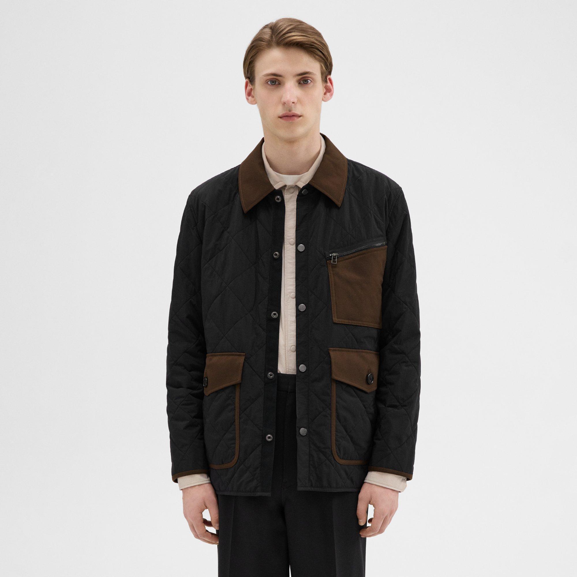 Theory Project Quilted Feather Nylon Barn Jacket Product Image