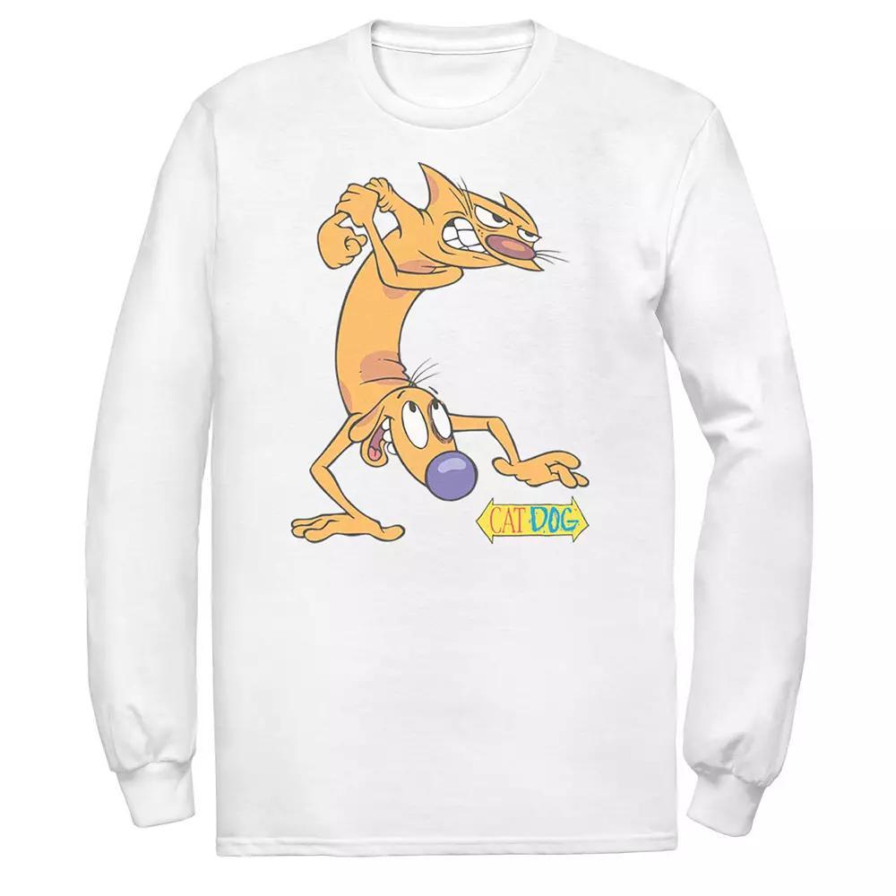 Mens Nickelodeon CatDog Tough Guys Tee, Men's, Size: Small, White Product Image