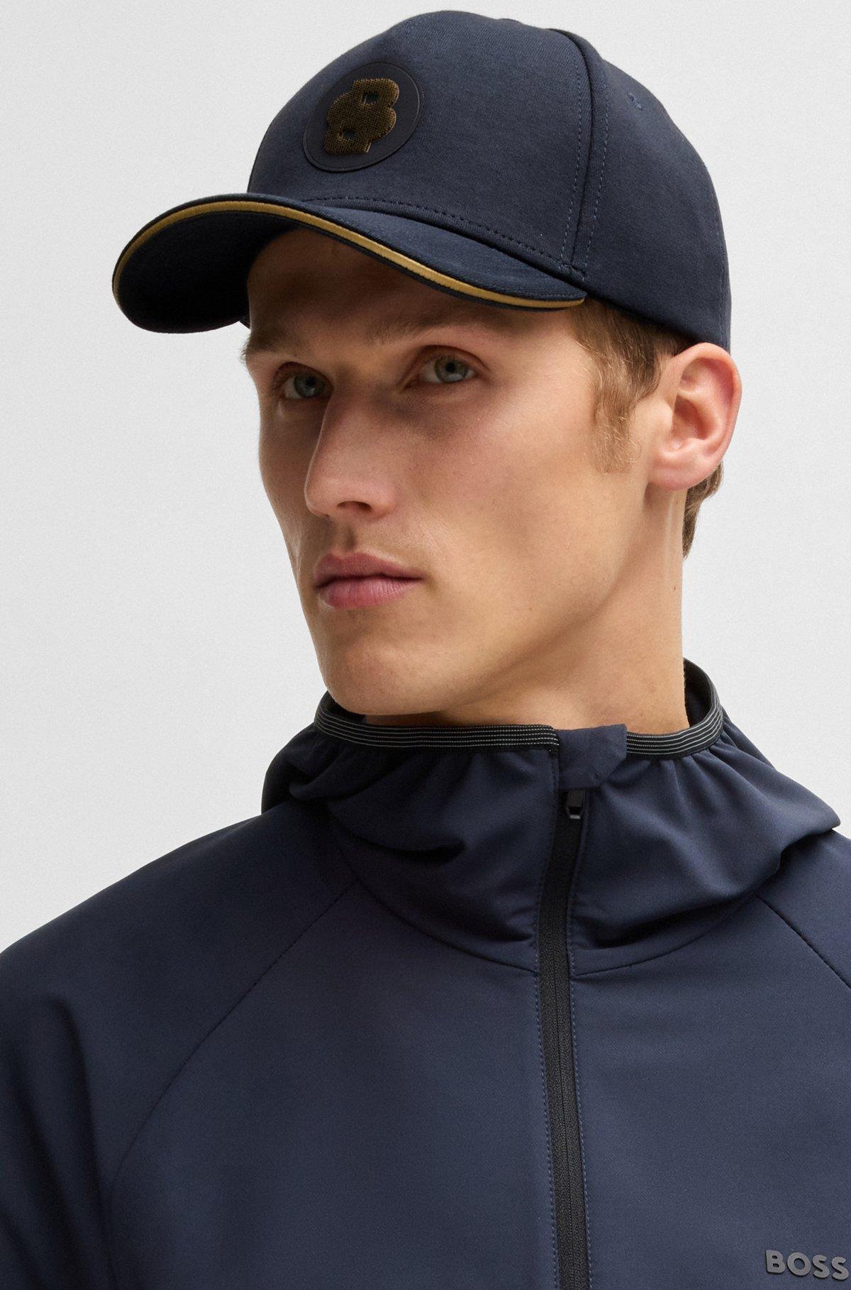BOSS -  cap with Double B monogram patch - Dark Blue Product Image