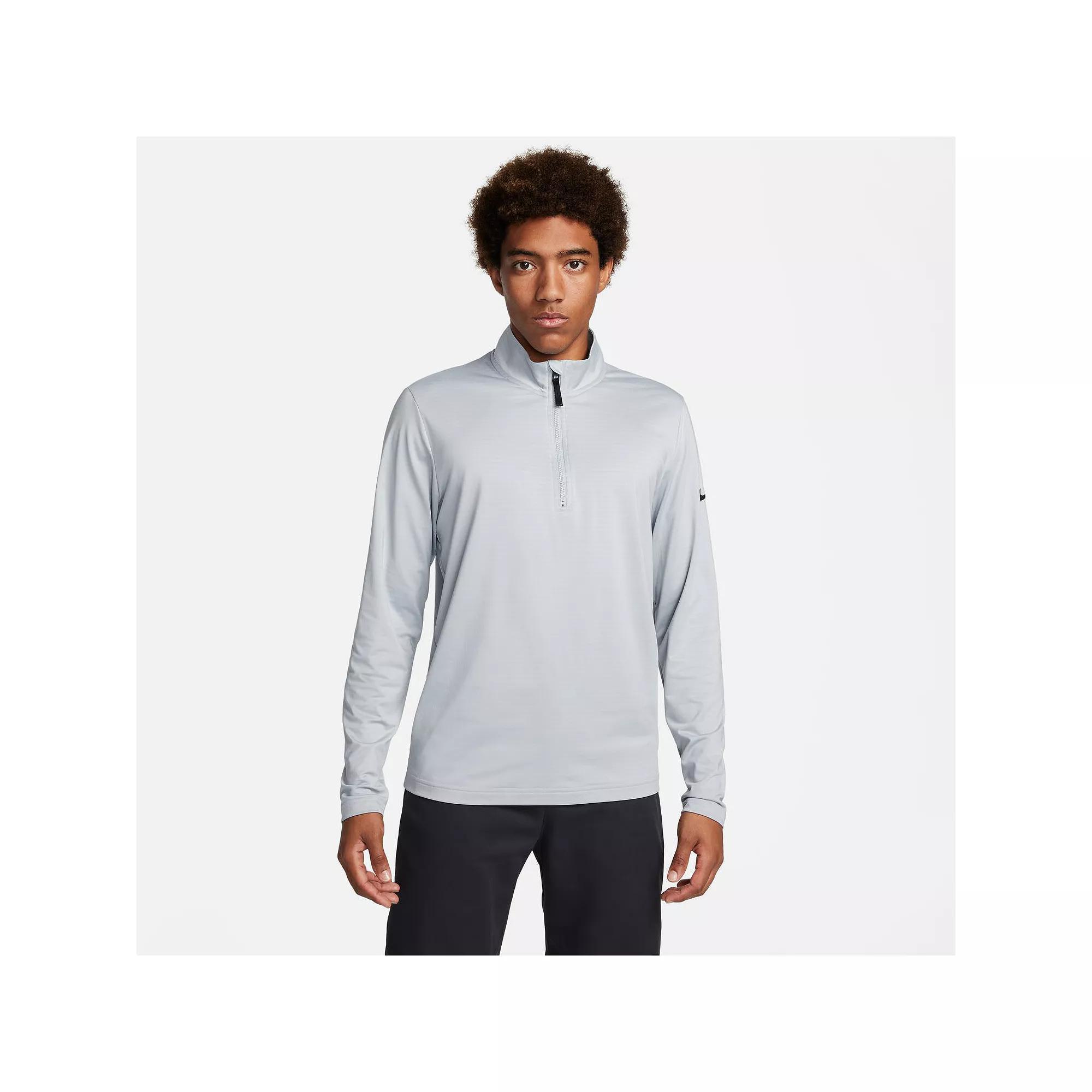Men's Nike Victory Dri-FIT Half-Zip Golf Top, Size: Small, Light Gray Product Image