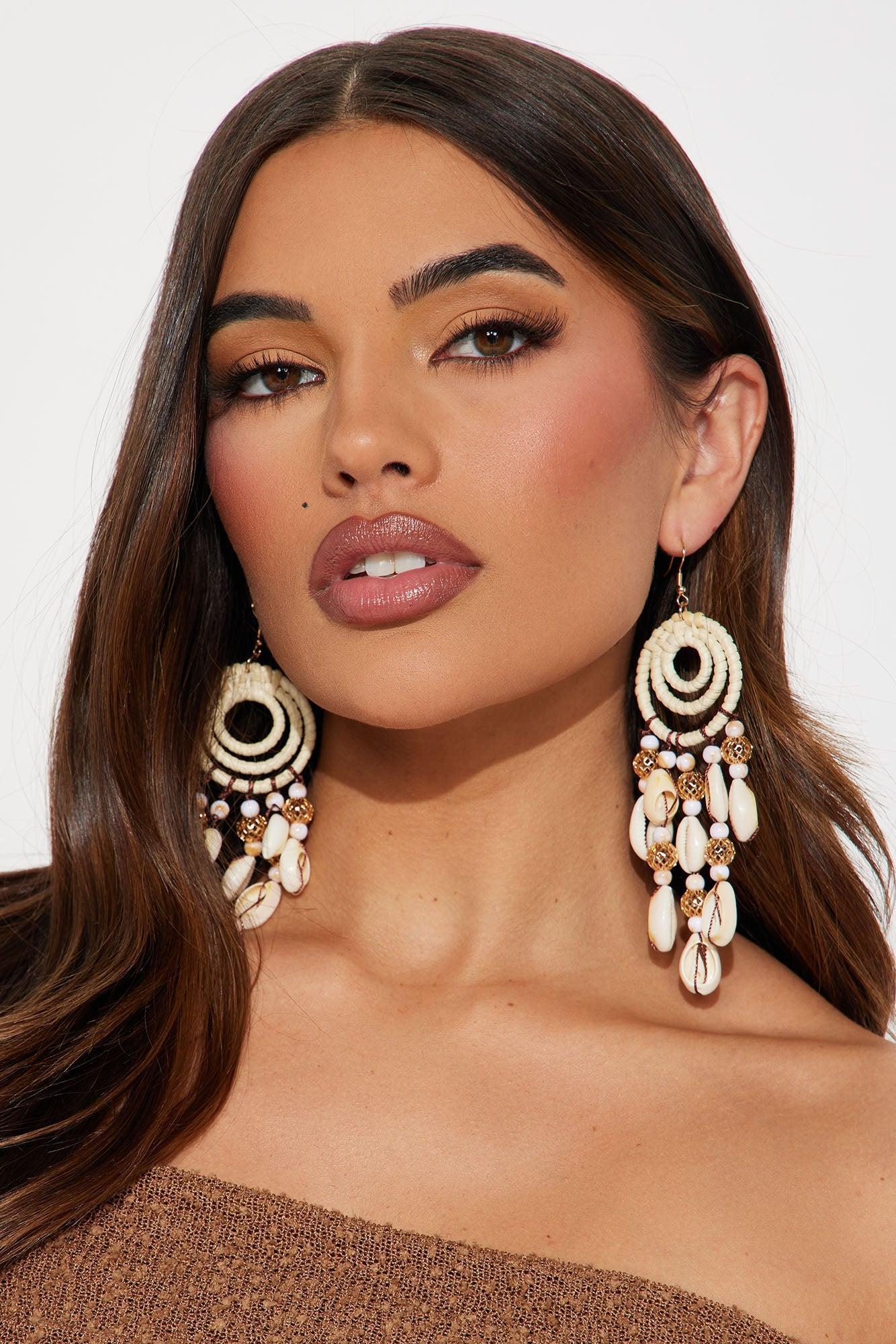 Costal Babe Earrings - Ivory/combo Product Image