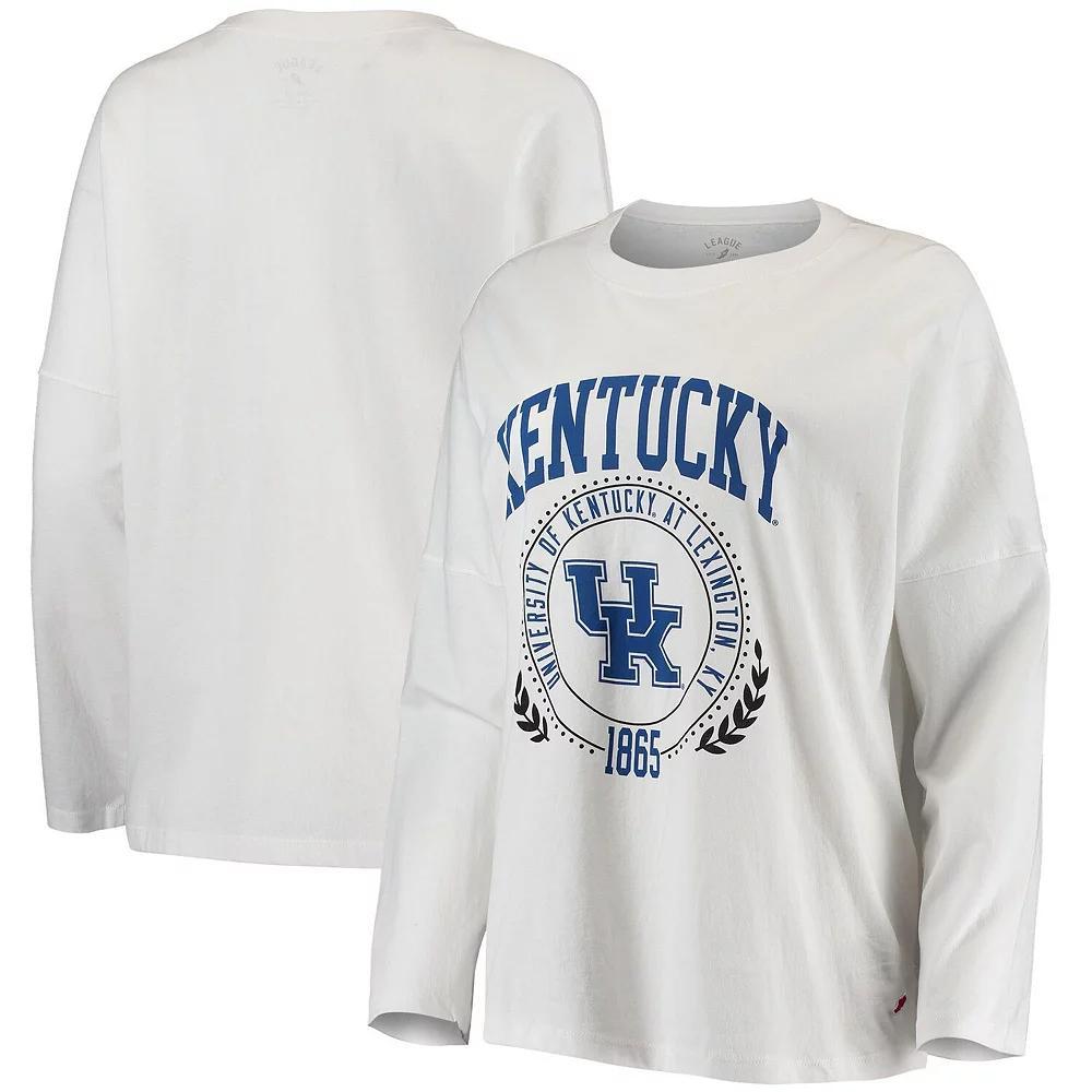 Womens League Collegiate Wear Kentucky Wildcats Clothesline Oversized Long Sleeve T-Shirt Product Image