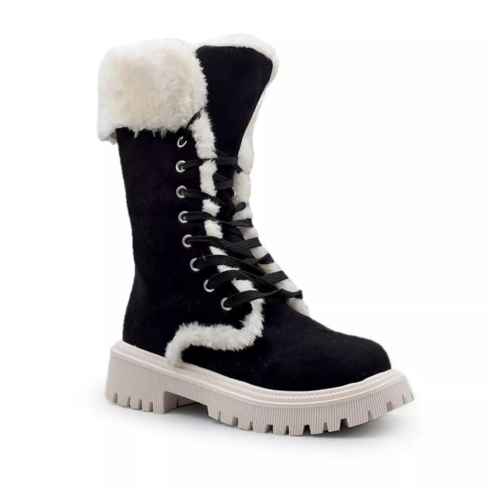 Henry Ferrera Women's Fashion Snow Boots, Size: 5, Black Product Image
