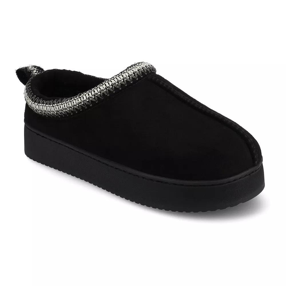 Journee Connway Women's Slip-On Cushioned Clog Slippers, Size: Medium(7/8), Black Product Image