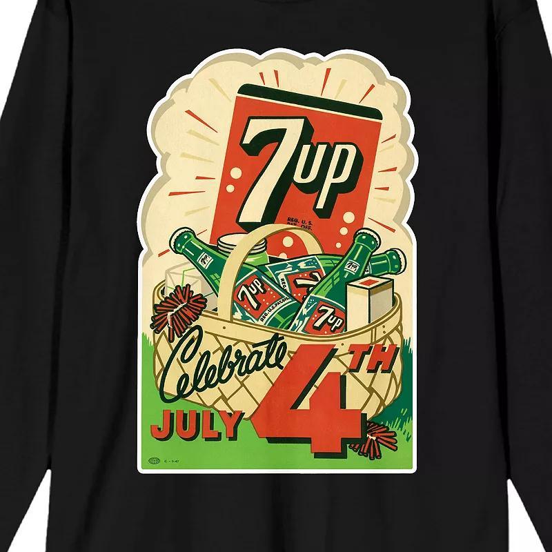 Men's 7UP Celebrate The 4th Graphic Tee, Size: Small, Black Product Image