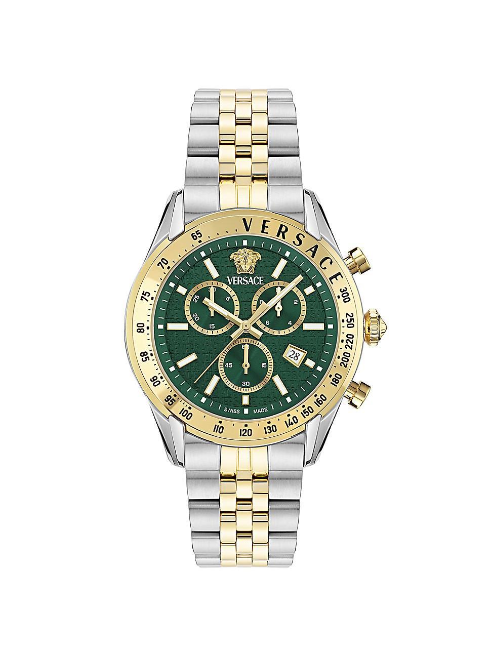 Mens Unisex Chrono Master Stainless Steel Bracelet Watch/44MM Product Image