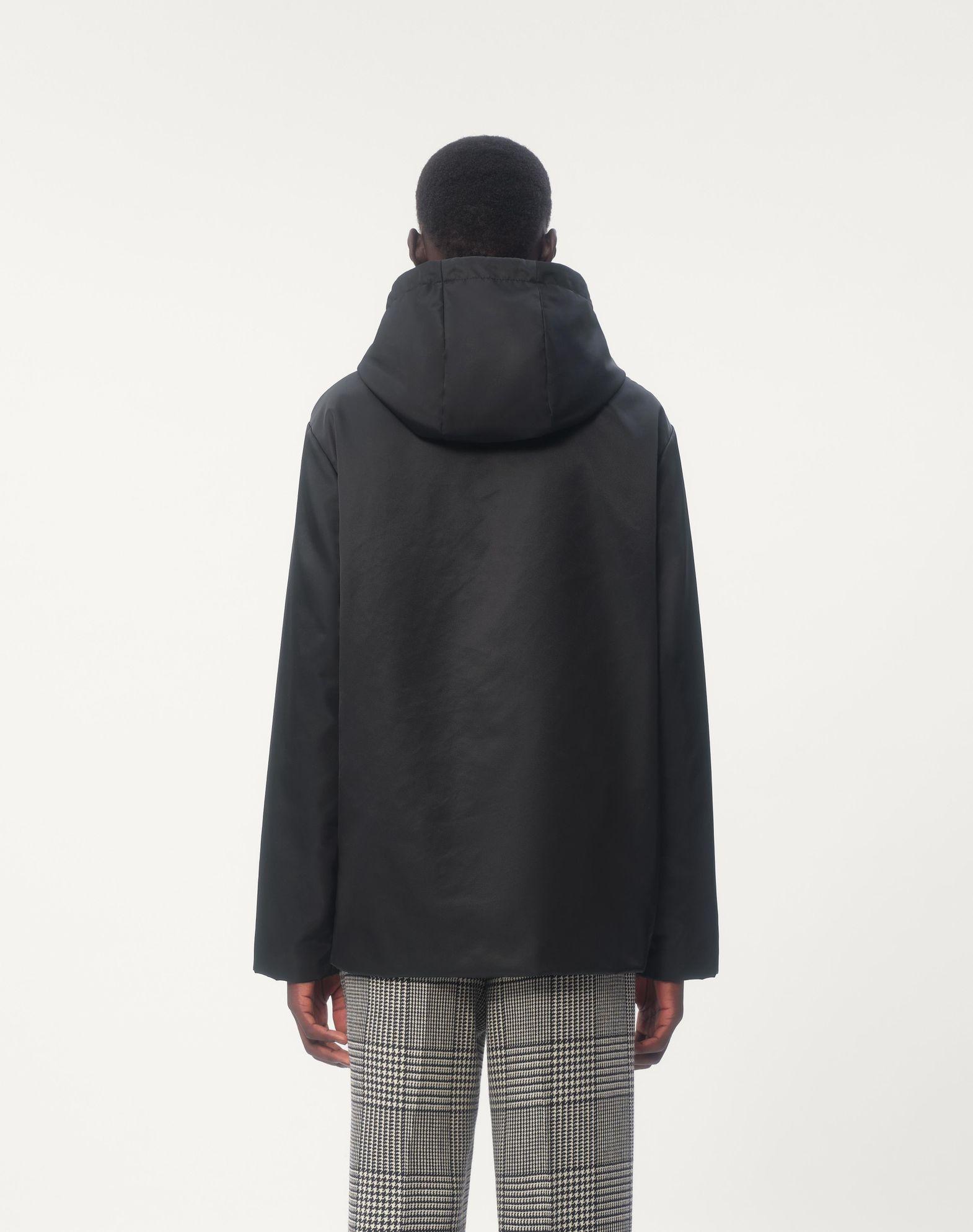Nylon Hooded Windbreaker With Vlogo Patch Product Image