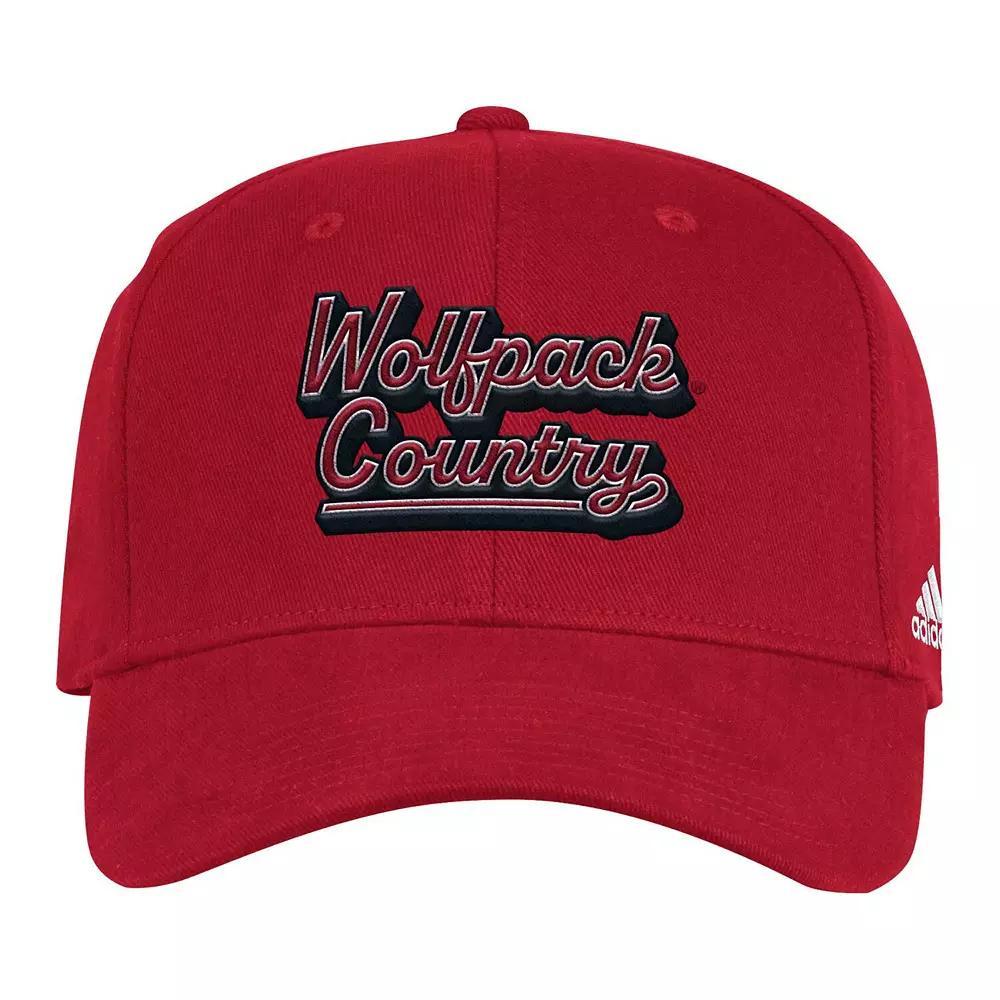 Men's adidas Red NC State Wolfpack Chant Flex Hat, Size: Medium/Large, Nst Red Product Image