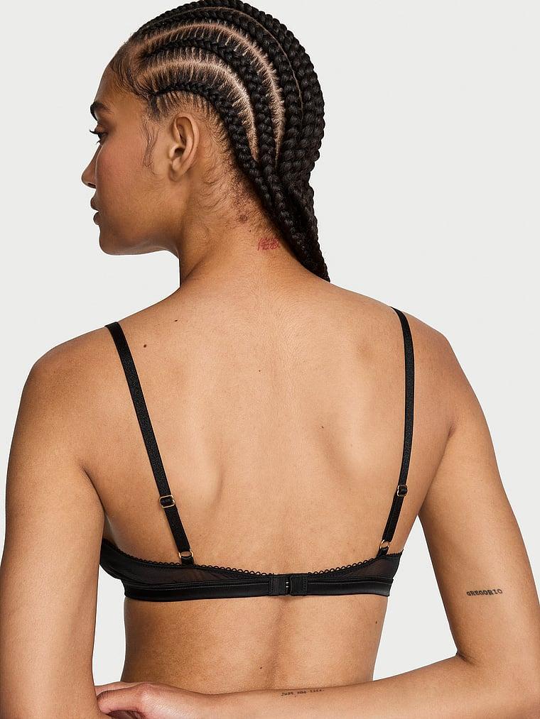 Spiderweb Shine Mesh Triangle Bralette Product Image