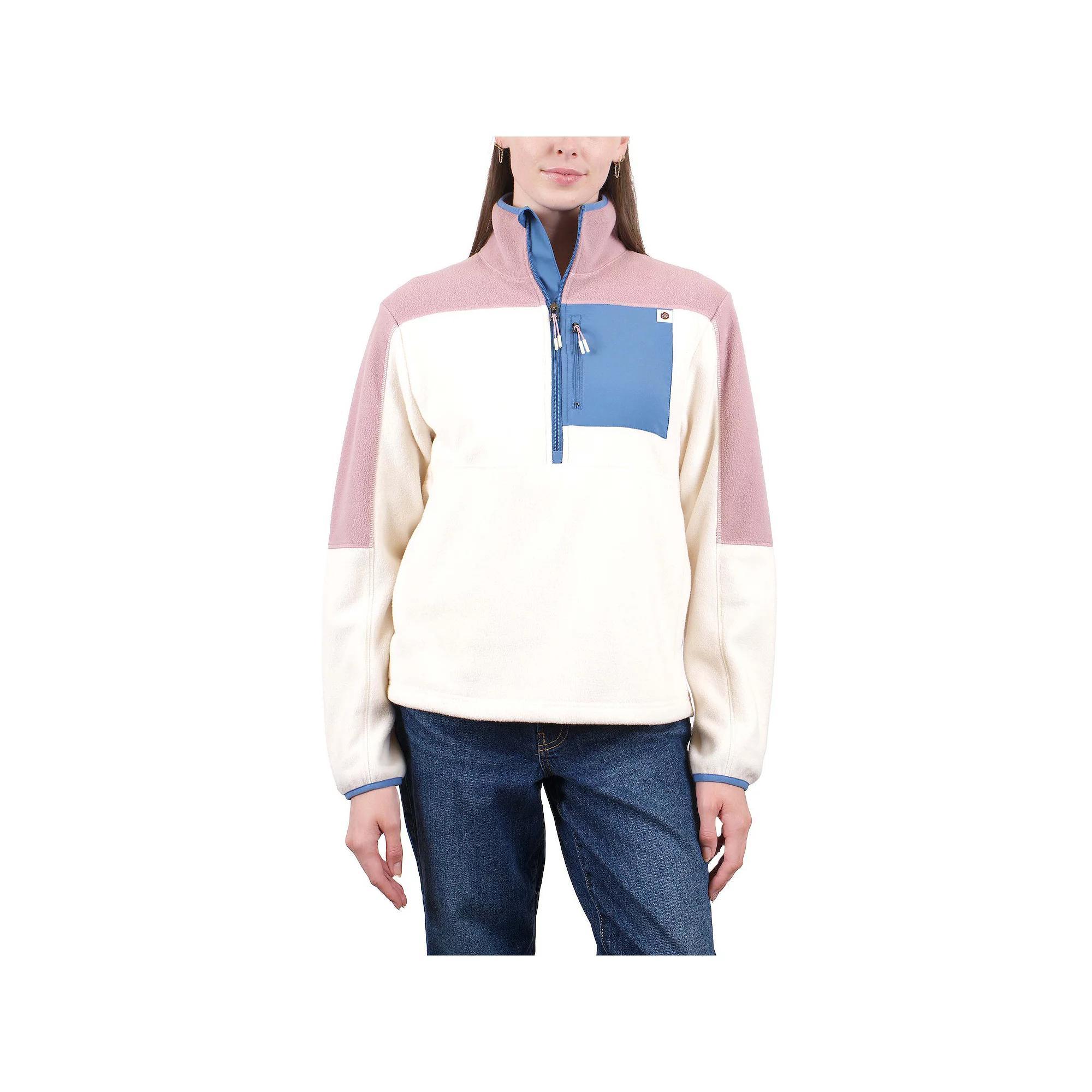 Women's Mountain and Isles 1/2 Zip Colorblock Fleece Pullover, Size: XS, Purple Dust Slate Product Image