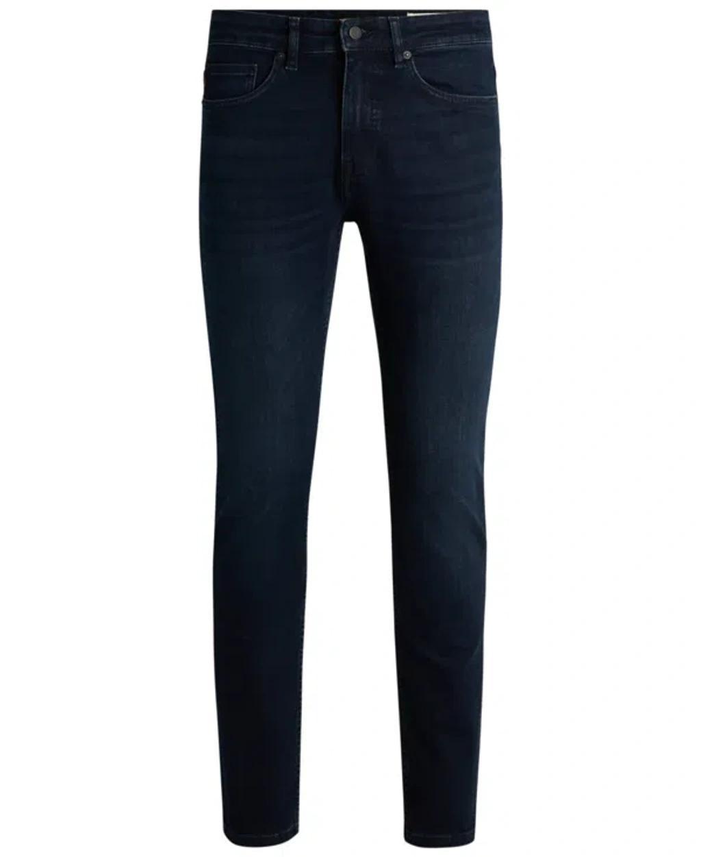 Mens Delaware Slim-Fit Jeans in Soft-Motion Denim Product Image