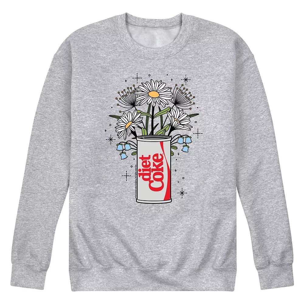 Mens Diet Coke Flowers Coke Can Fleece Sweatshirt Product Image