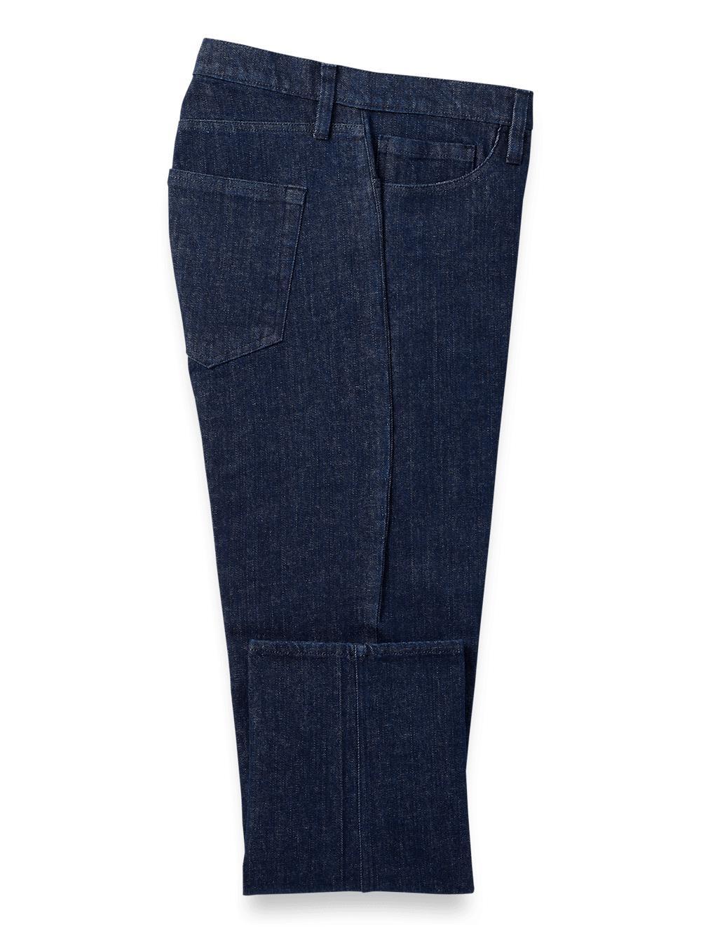 Denim Five Pocket Pants - Black Product Image