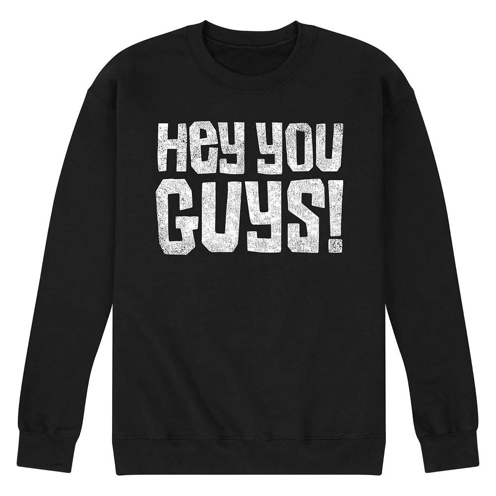 Men's Hey You Guys! Sweatshirt, Size: Large, Black Product Image