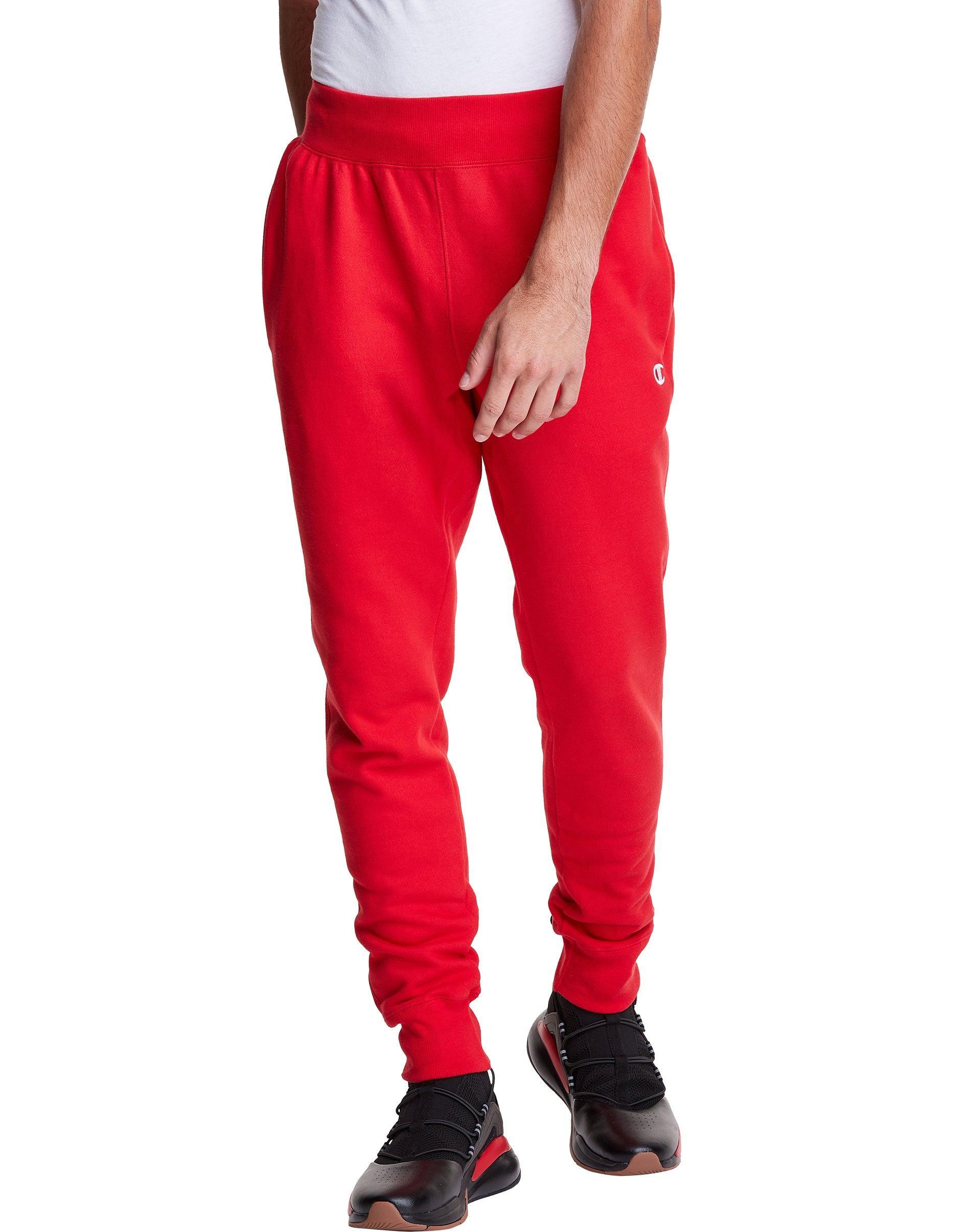 Mens Champion Reverse Weave Joggers, C Logo, 30.5 Oxford Grey S Product Image