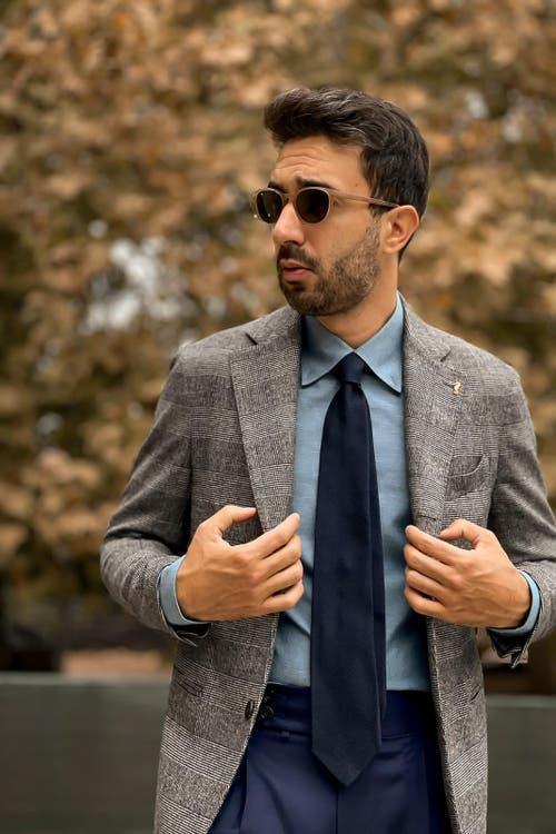 Elizabetta Foresta - Silk Grenadine Tie for Men in Forest Green at Nordstrom Product Image