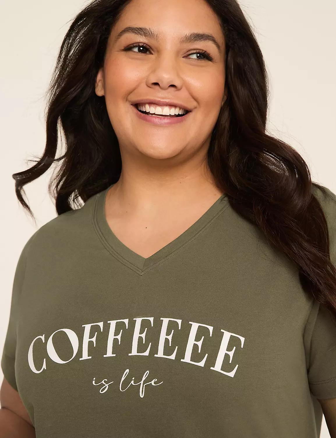 Comfy Cotton Tunic Tee & Bike Short PJ Set Product Image