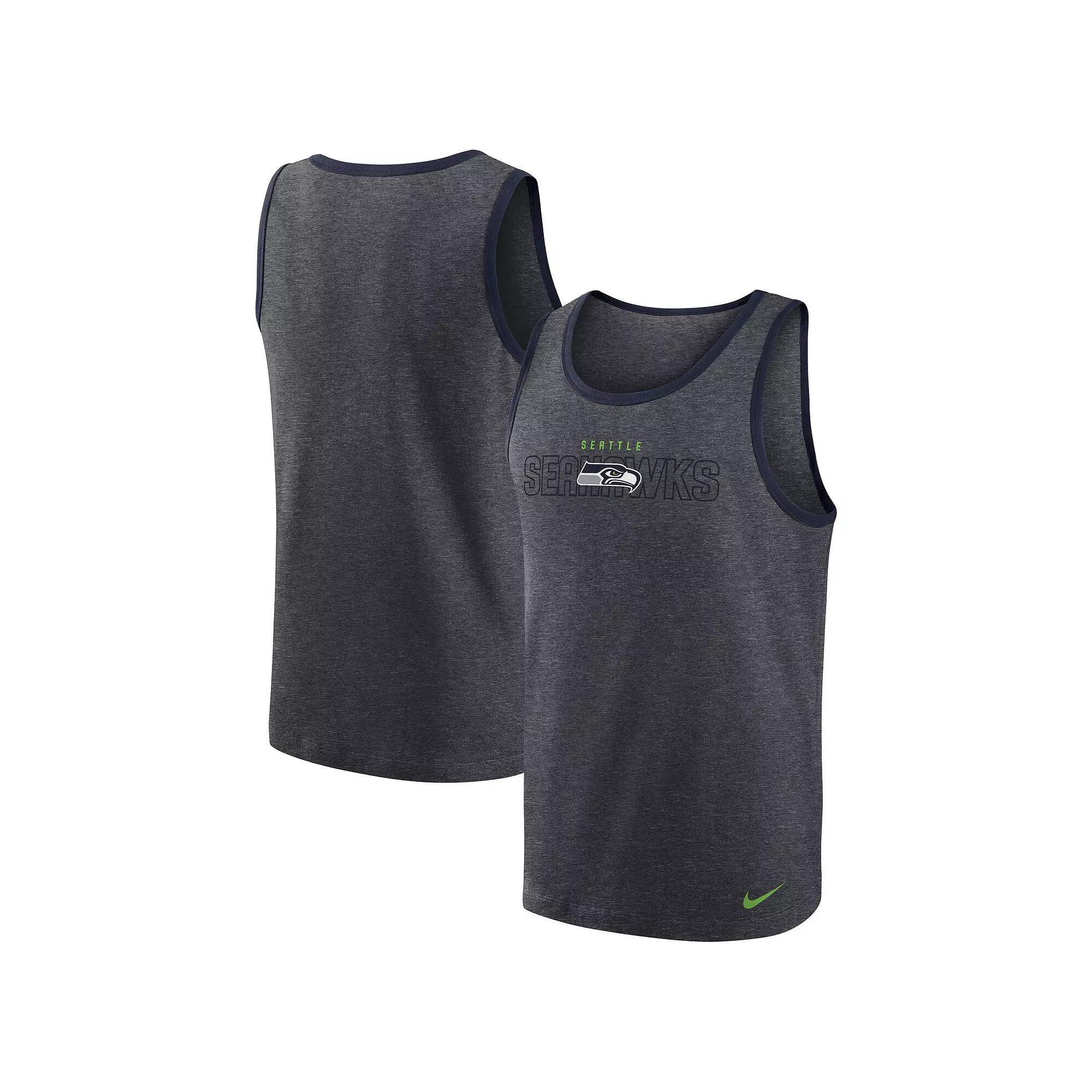 Men's Nike Heathered Charcoal Washington Commanders Tri-Blend Tank Top, Size: 2XL, Wft Charco Product Image