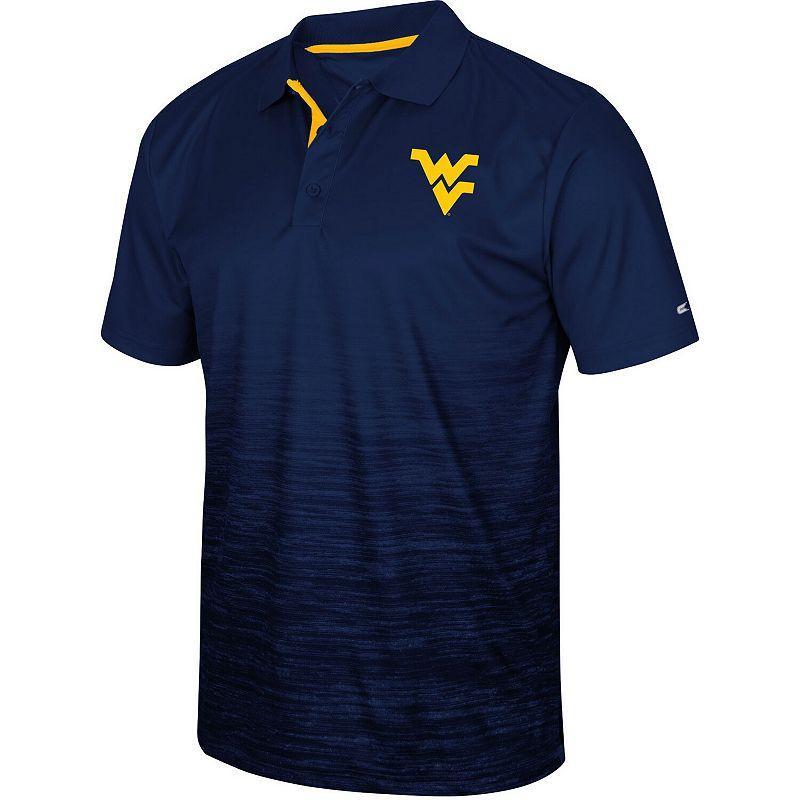 Men's Colosseum Navy West Virginia Mountaineers Marshall Polo, Size: Medium, Blue Product Image