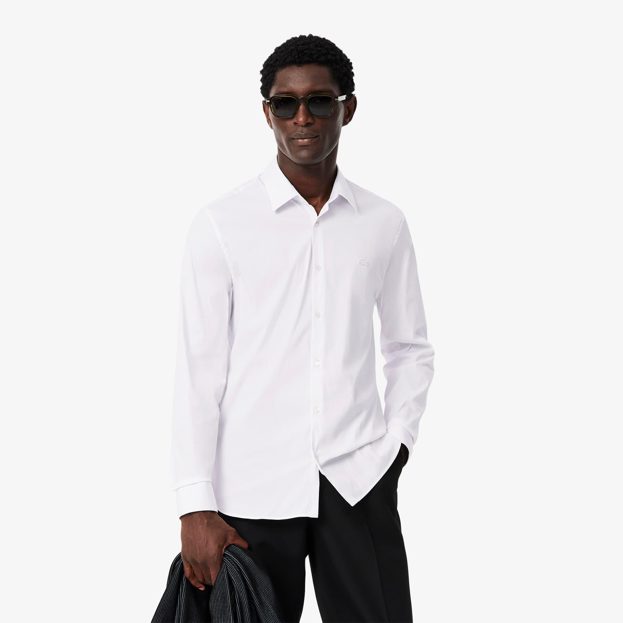 Men's Slim Fit Stretch Poplin Shirt Product Image