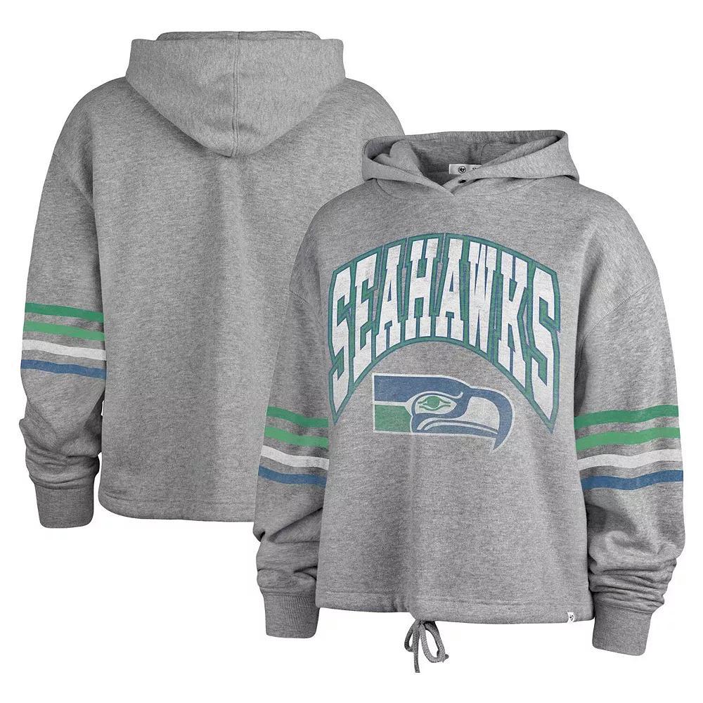 Women's '47 Gray Seattle Seahawks Upland Bennett Pullover Hoodie, Size: Small, Grey Product Image