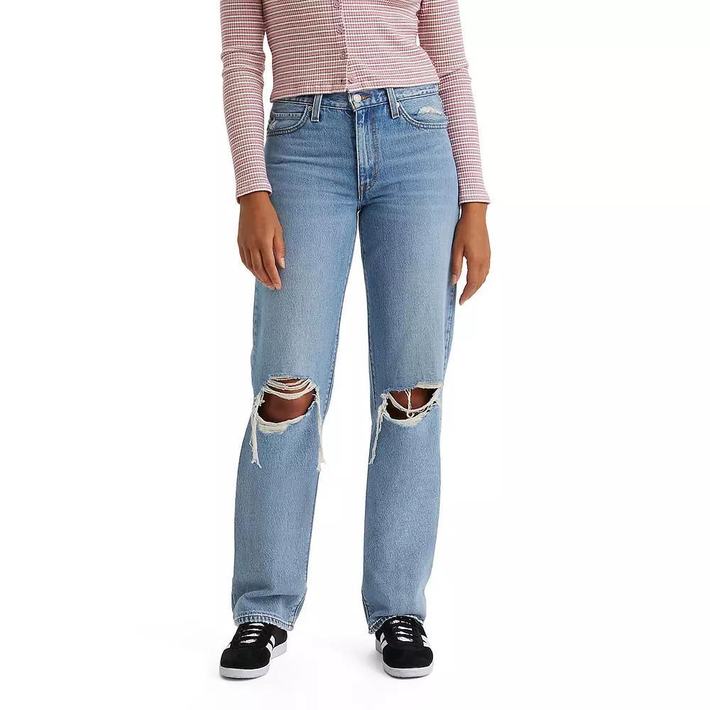 Levi's® Women's Mid-Rise '94 Baggy Jeans - Granite State 31: Cotton Denim, Standard Fit, Straight Leg Product Image