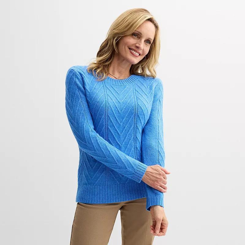 Petite Croft & Barrow Cozy Pullover Sweater, Womens Product Image