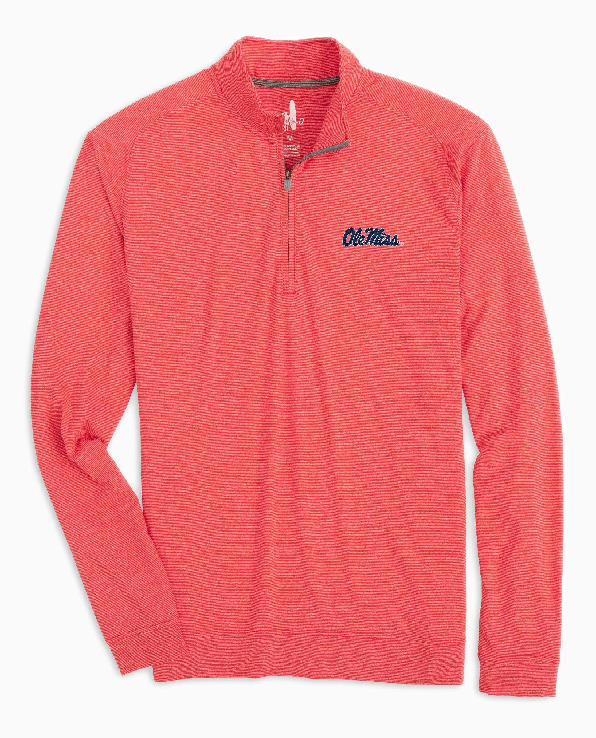 Clemson Vaughn Striped Performance 1/4 Zip Product Image