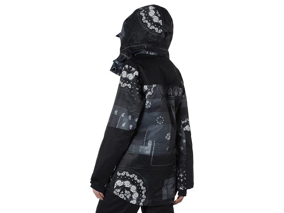 Oakley TC Aurora Recycled Insulated Jacket (Black Bandana Print Women's Clothing Product Image