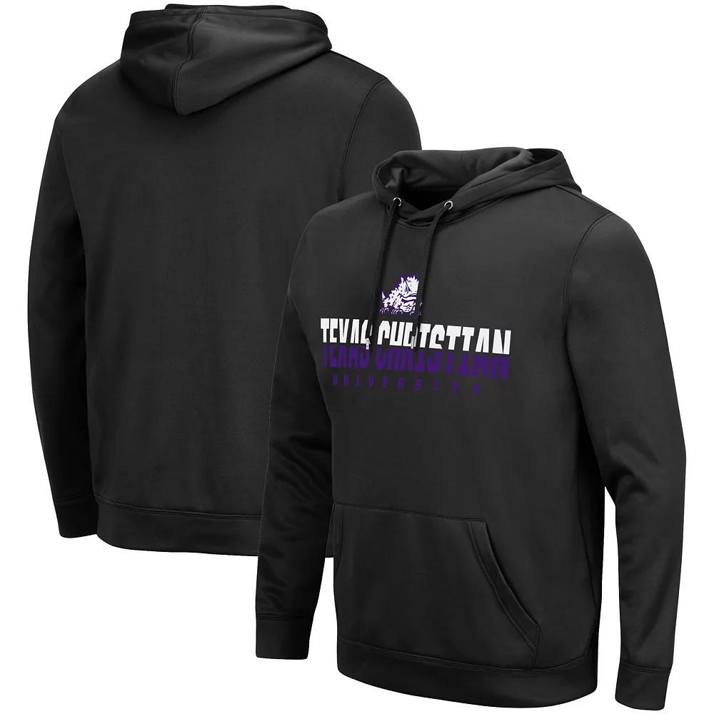 Men's Colosseum Black TCU Horned Frogs Lantern Pullover Hoodie, Size: Large Product Image