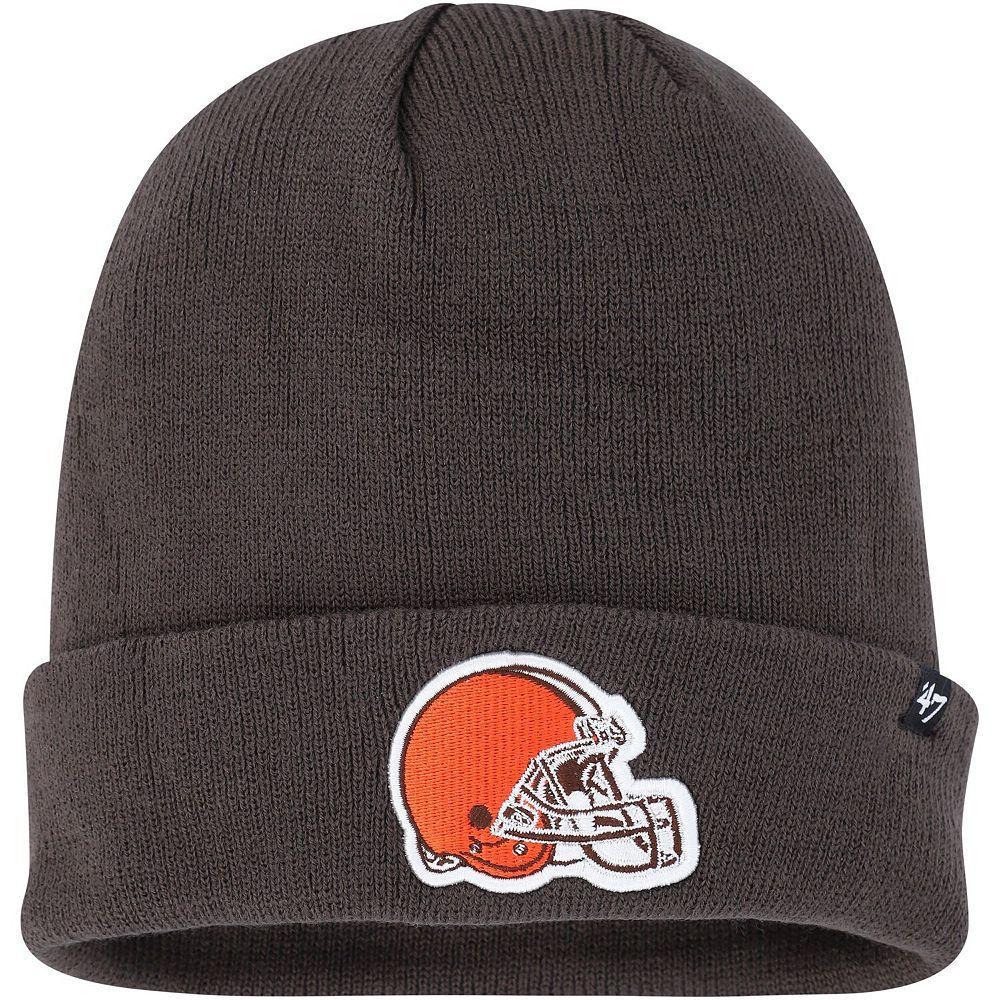 Men's '47  Charcoal Cleveland Browns Secondary Cuffed Knit Hat Product Image