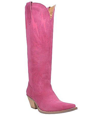 Dingo Thunder Road Women's Suede Knee-High Boots, Size: 9.5, Black Product Image