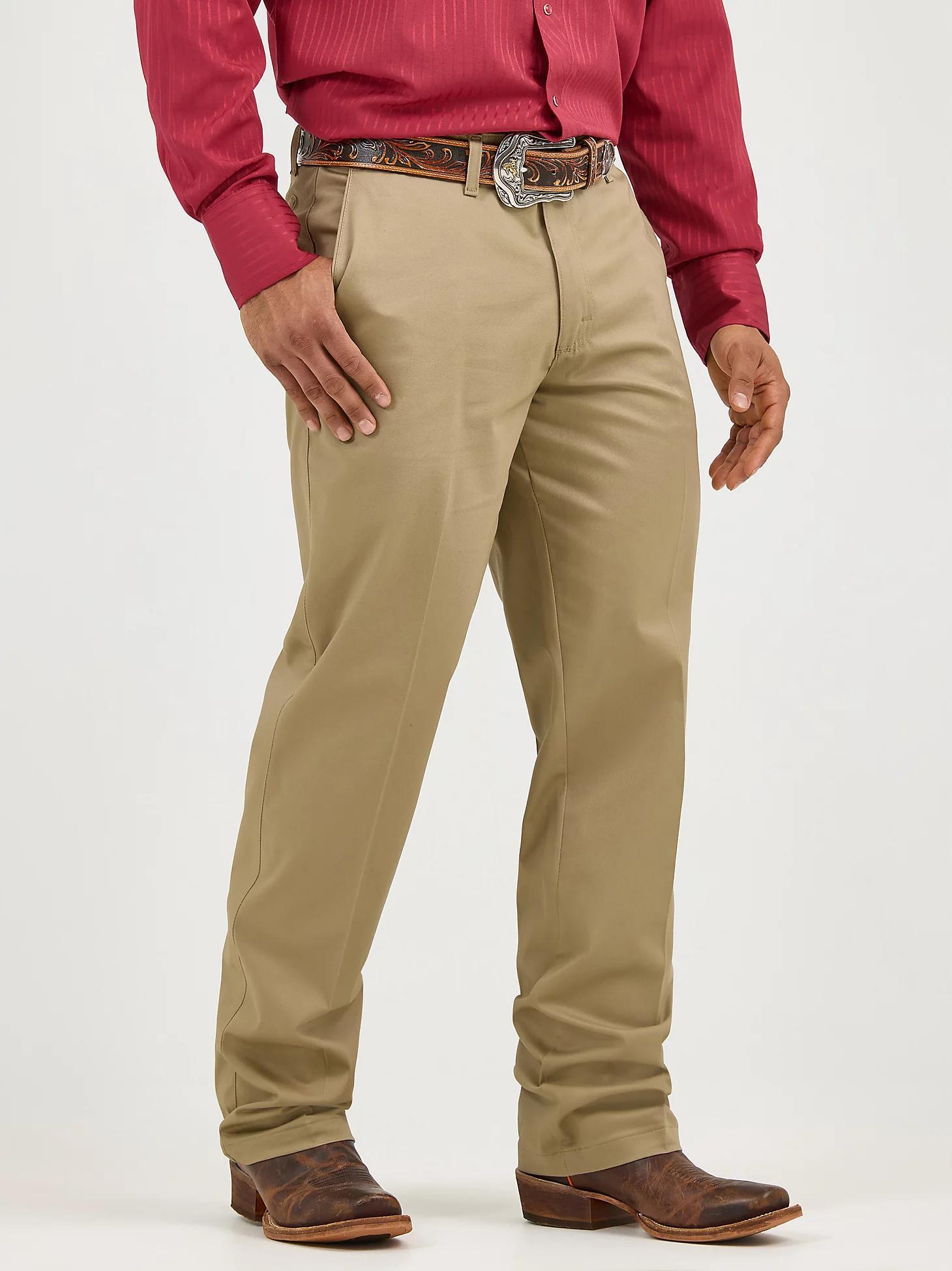 Men's Wrangler Casuals® Flat Front Relaxed Fit Pants | Men's PANTS | Wrangler® Product Image