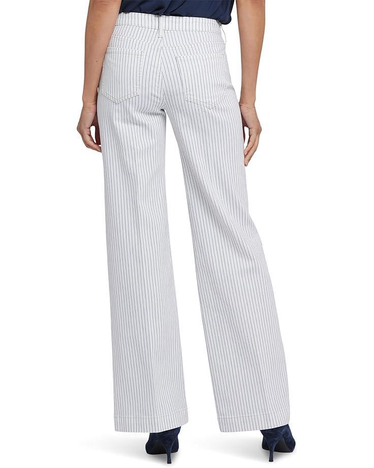 Women's NYDJ Teresa Wide Leg Button Fly Jeans in Palencia Stripe Product Image