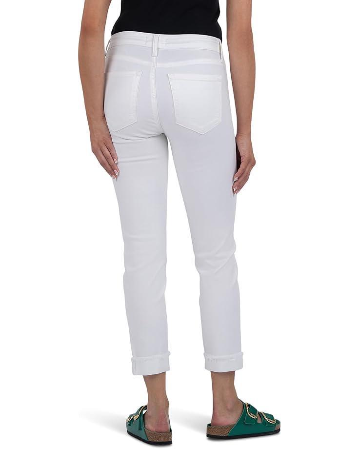 Women's KUT from the Kloth Amy Crop Straight Leg Roll Up Fray Princess Seam Product Image