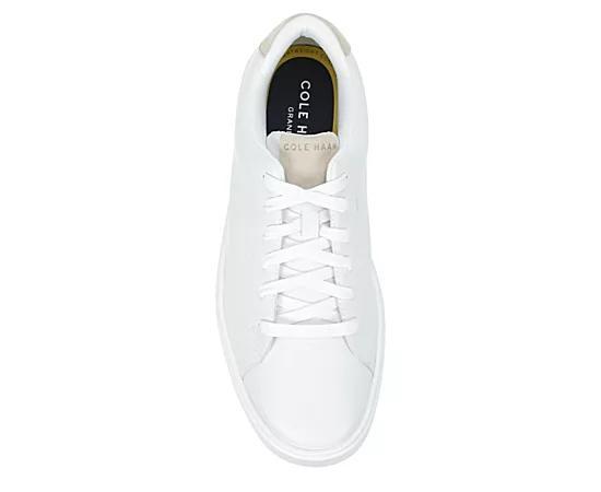 Cole Haan Grand+ Court Men's Leather Sneakers, Size: 11.5 Medium, Optic White White Product Image