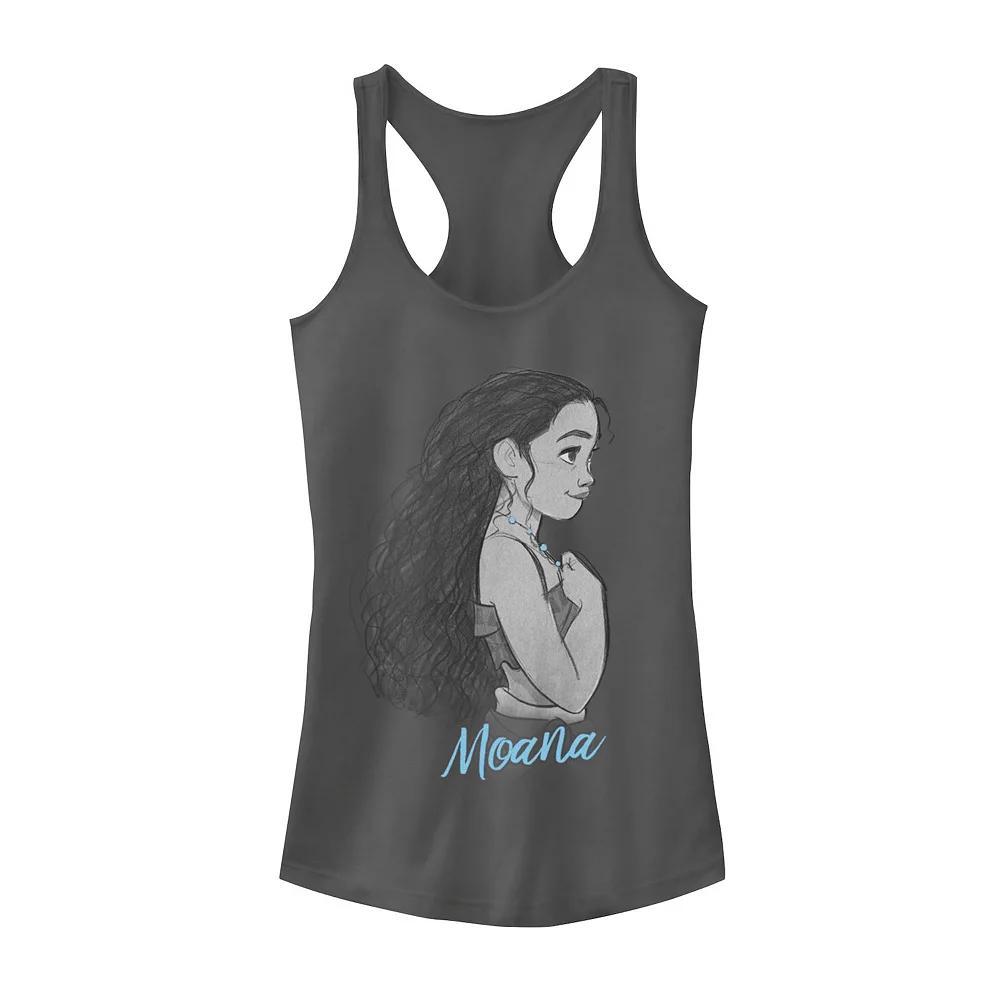 Disney's Moana Juniors' Profile Color Pop Graphic Tank Top, Girl's, Size: XL, Grey Product Image